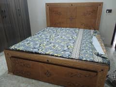 Bed with mattress