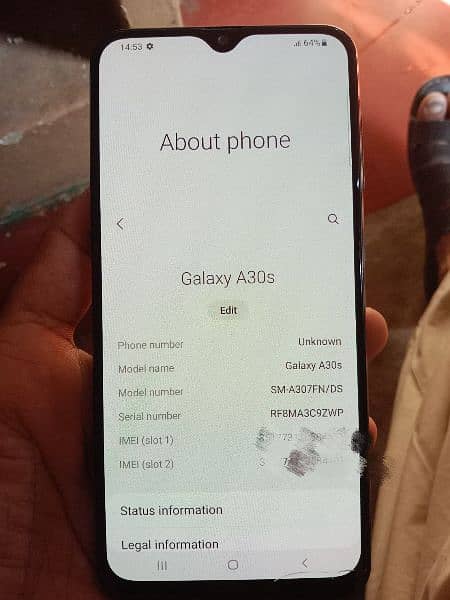 Samsung A30s (4gb 128gb) urgent sale 3