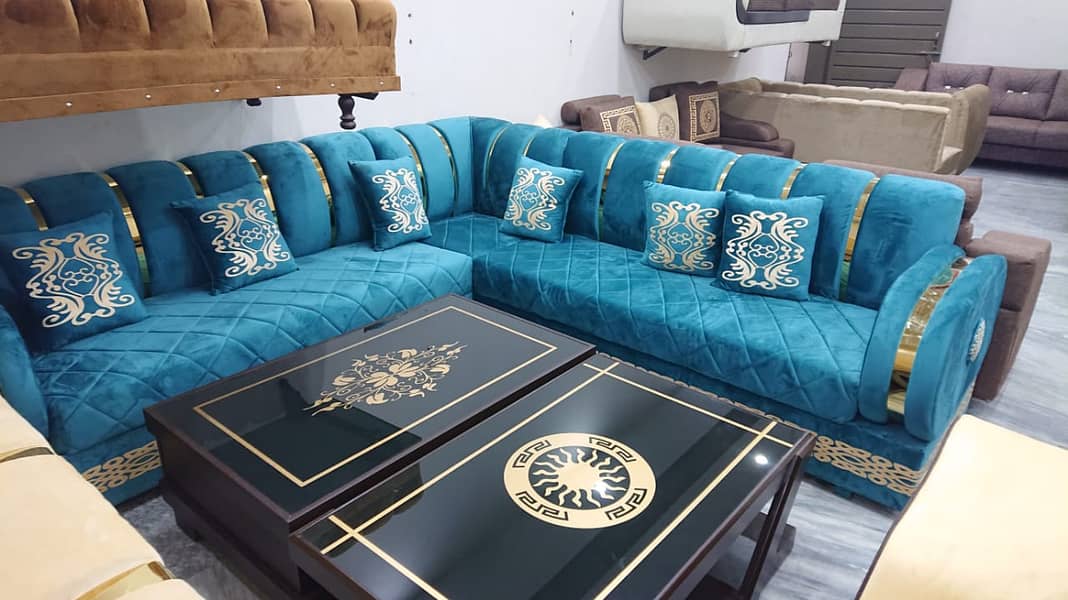 L-shape sofa set/Corner sofa for sale/7 Seater sofa/elegant sofa set 1