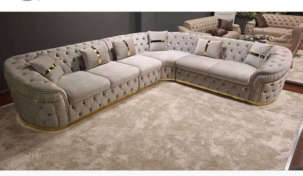 L-shape sofa set/Corner sofa for sale/7 Seater sofa/elegant sofa set 2