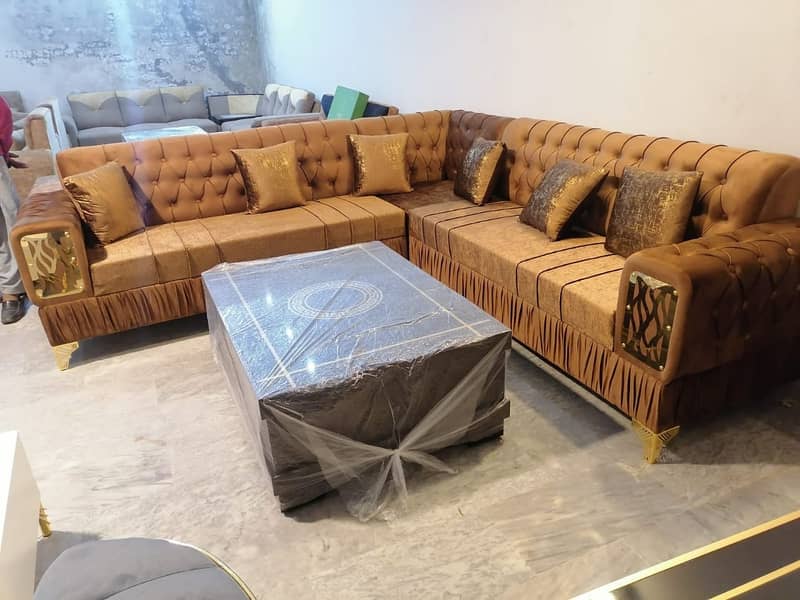 L-shape sofa set/Corner sofa for sale/7 Seater sofa/elegant sofa set 16