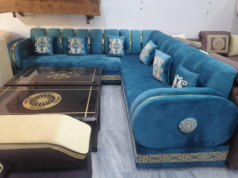 L-shape sofa set/Corner sofa for sale/7 Seater sofa/elegant sofa set 18