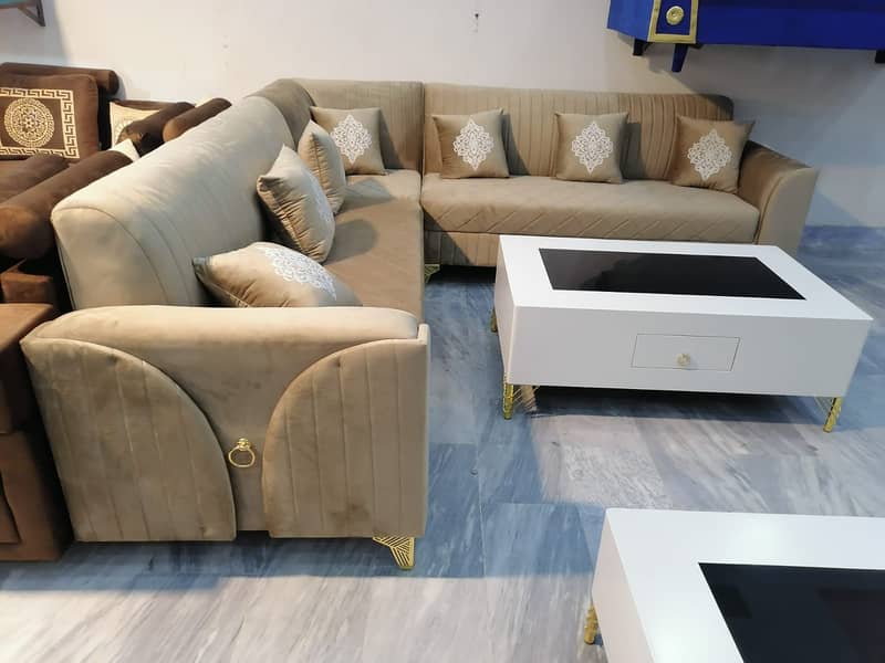 L-shape sofa set/Corner sofa for sale/7 Seater sofa/elegant sofa set 19