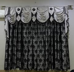 Black Curtains With Grey Frills