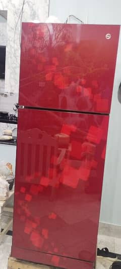 PEL Fridge Glass door Red Color