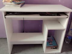 white study table