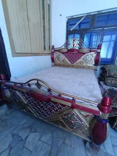 double bed with mattress in new condition