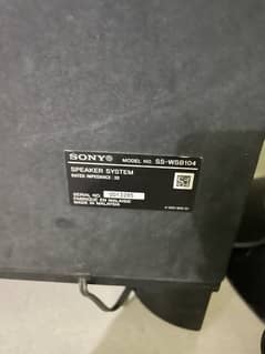 Sony 5.1 channel 1000watt Speakers without amplifier