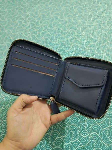 Miniso blue Wallet 2