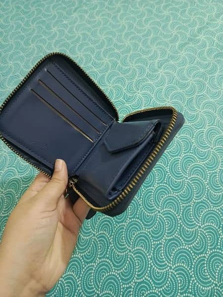 Miniso blue Wallet 4