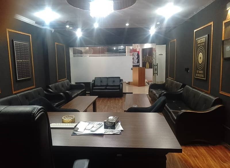 1200 square Feet Brand New Full Furnished Corporation Office For Rent At Main Boulevard gulberg 3 Lahore 14