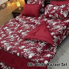 6 piece Vicky razai set