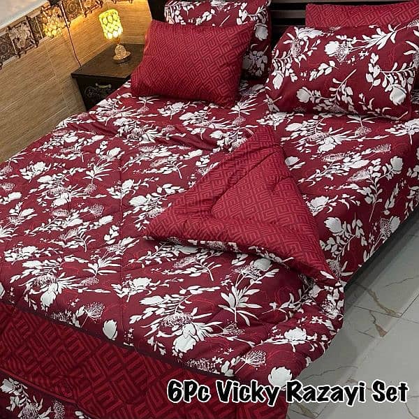 6 piece Vicky razai set 0