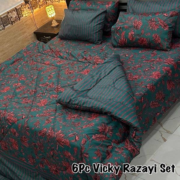 6 piece Vicky razai set 6