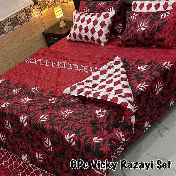 6 piece Vicky razai set 13