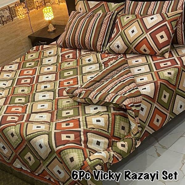 6 piece Vicky razai set 15