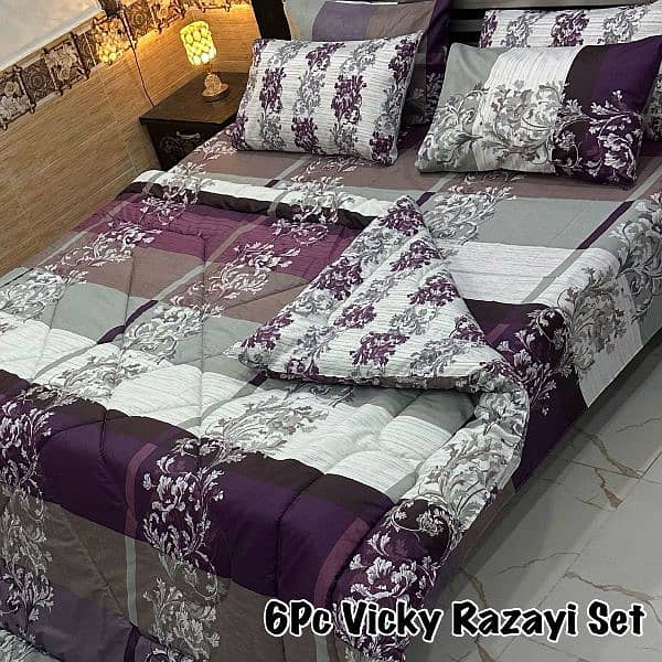 6 piece Vicky razai set 19