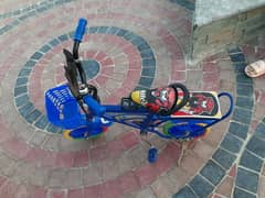 kids basic bicycle with side support wheels