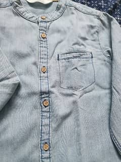 original H & M boys denim shirt 0