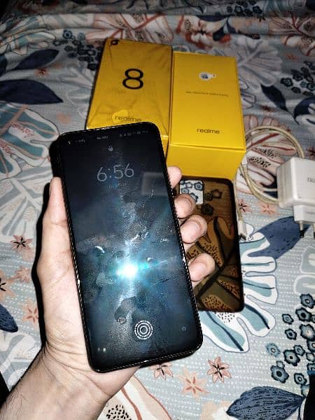 Realme 8 in New Condition With All original Aces 8+8 128gb 33W chargng 5