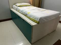 tectile wooden storage bed