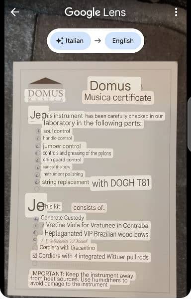 Domus Musica Original Violin 9