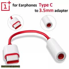 One plus Type C to audio Jack convertor