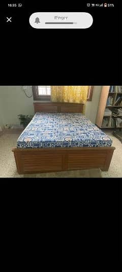 Queen Siza Wooden Bed Only