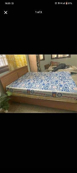 Queen Siza Wooden Bed Only 1