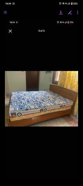 Queen Siza Wooden Bed Only 2