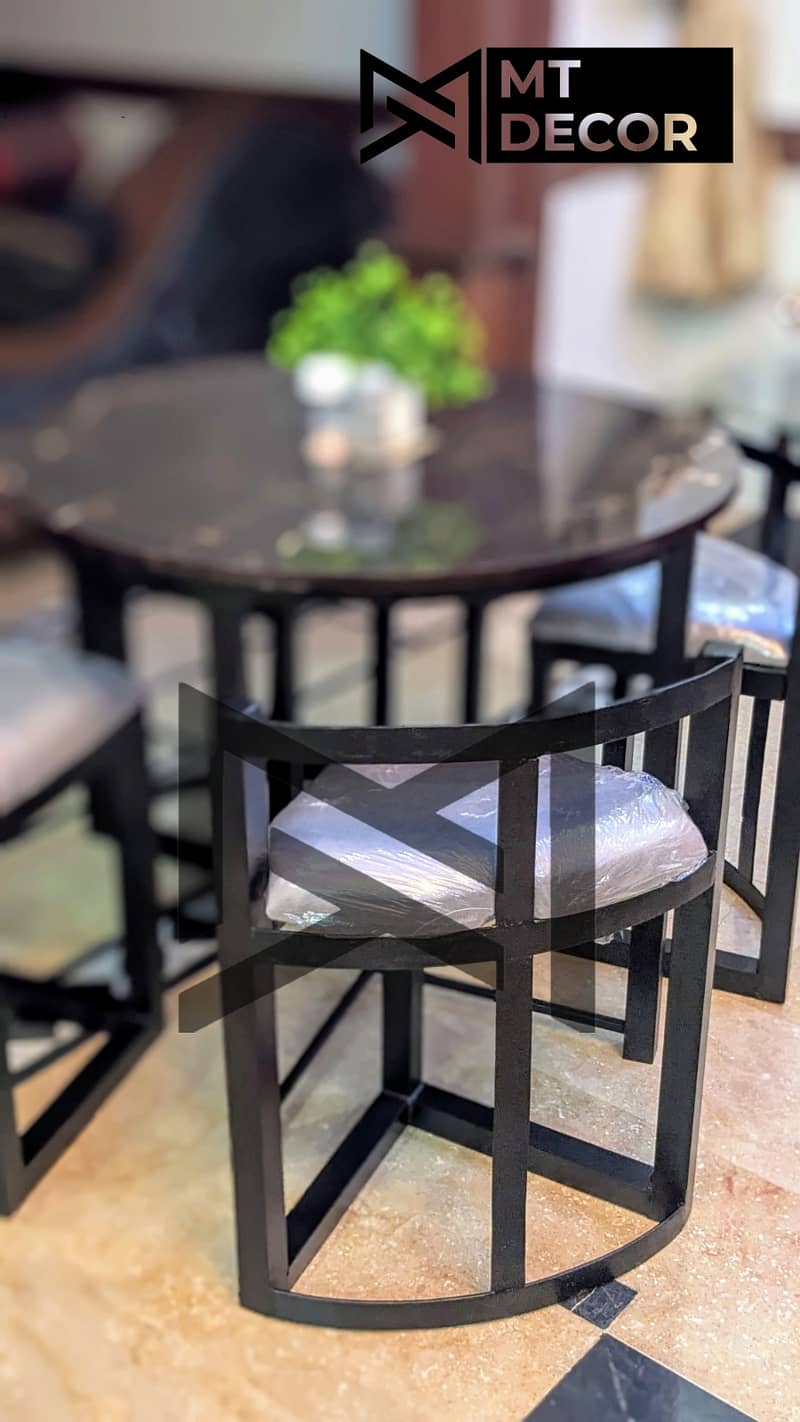 Metallic 4 Dining Table (4 seater Custom Designed) 2