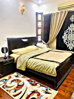 Bed Set |wooden bed |King Size Bed With 2 Side Table|Bed With mattress