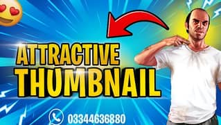 Youtube thumbnail and shop banner or poster and professional cv