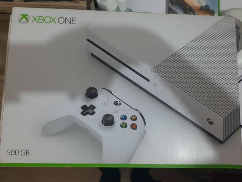 xbox One S 500 GB with box and all orignal accessories 1