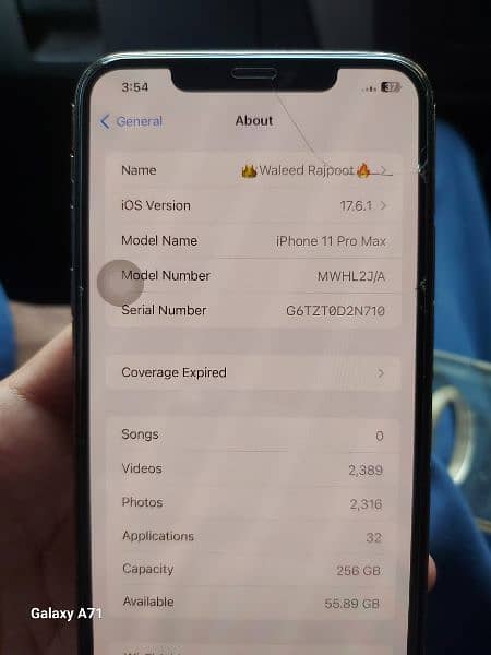 i Phone 11pro Max 256gb Gold Colour 8