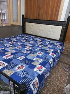 iron double bed