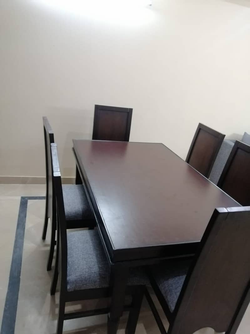 6 seater wooden dining table 1