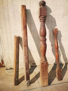 Wooden stair pillars plus wooden top