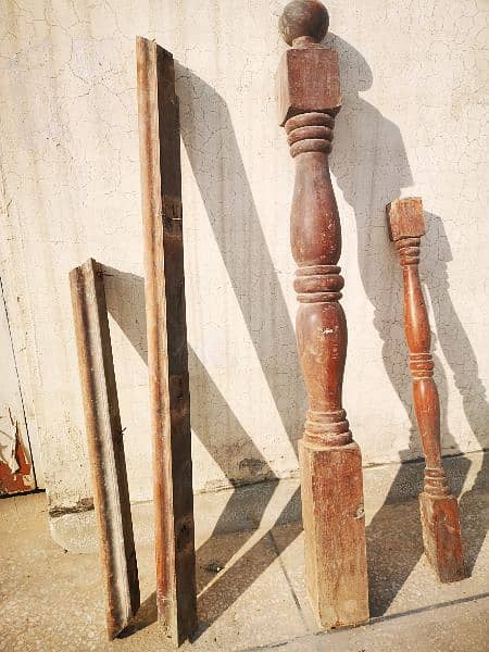 Wooden stair pillars plus wooden top 3