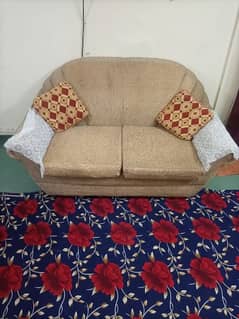 Two Double Seat Sofa Set