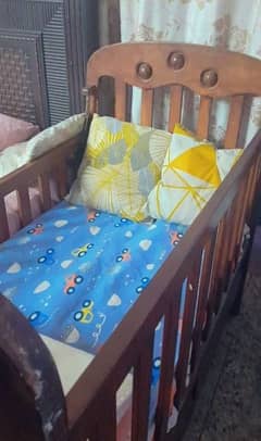 wood baby cot