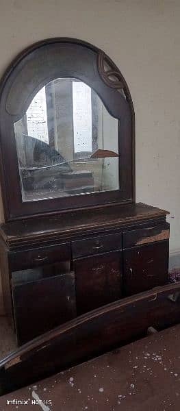 Double bed and dressing table for sale. . 0