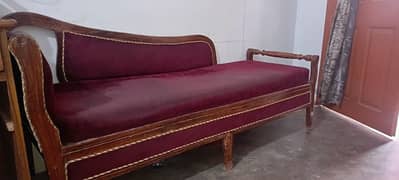 4 seater sofa setty and king size bed 2 wood chair