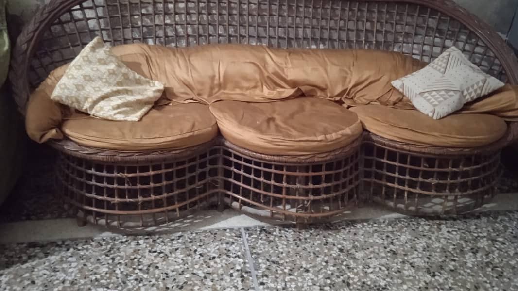 Cane Sofas 3 seater 6