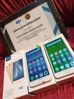 Vivo Y67 4gb/64gb PTA Approved O3355361156