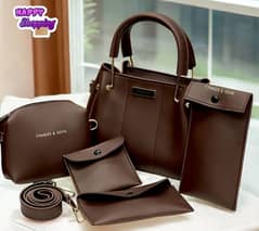 !! Fresh Sale !!
 Coach 5 Pcs HandBag Set For Girls