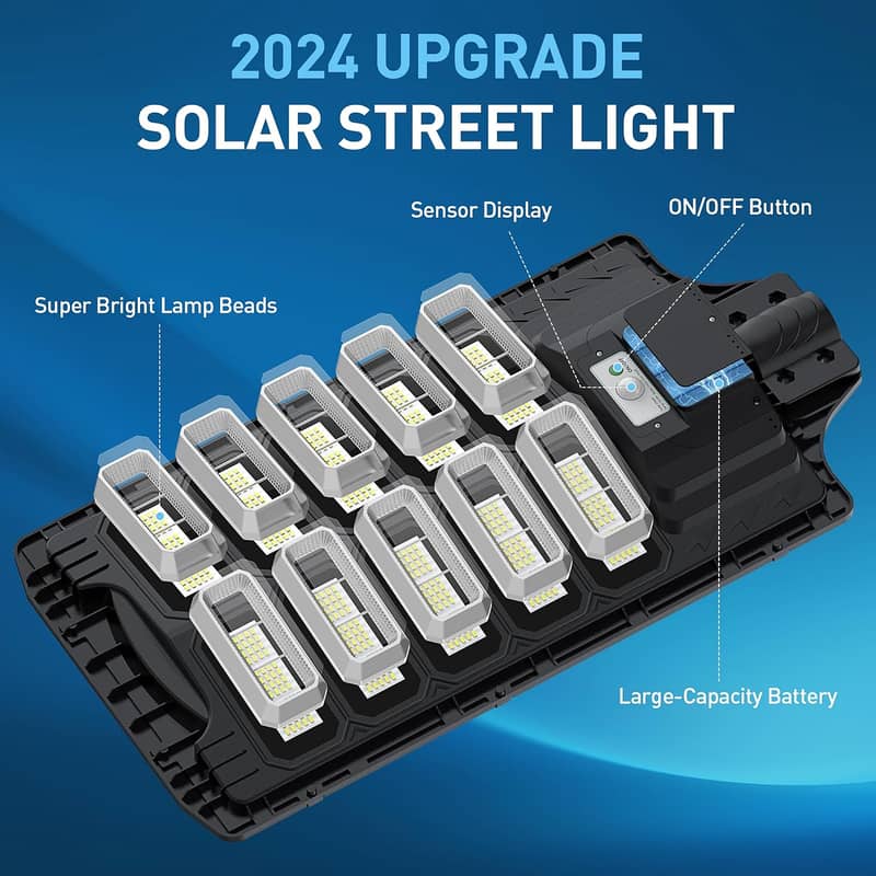 Solar Street Lights Outdoor - 500W Solar Parking Lot Lights 2