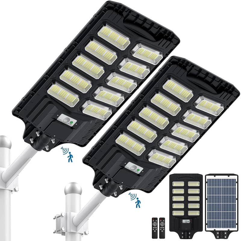 Solar Street Lights Outdoor - 500W Solar Parking Lot Lights 6