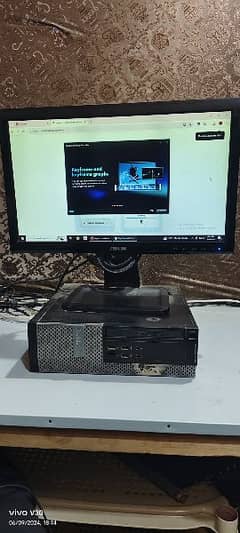 Dell Core i5 4th generation desktop Pc
with ASUS led