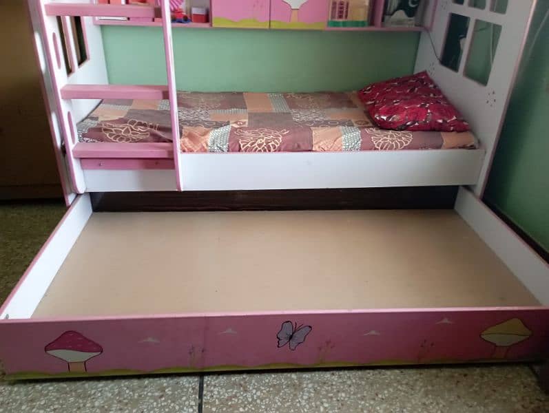 wooden bunk bed without mattress 2